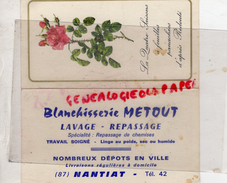 87 - NANTIAT - PETIT CALENDRIER BLANCHISSERIE METOUT - 1968 - Formato Grande : 1961-70