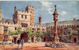 TUCKS OILETTE - HENRY WIMBUSH 7643 - PICTURESQUE OXFORDSHIRE SERIES I - CORPUS CHRISTI COLLEGE - Wimbush