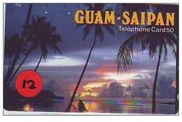 Telecarte De Japan La Guam - Saipan Reliée (12) - Guam