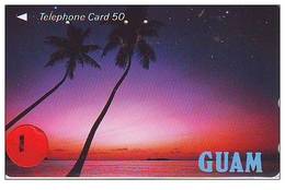 Telecarte De Japon La Guam Reliée (1) Phonecard Japan - Guam