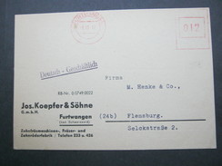 Firmen Freistempel , Meterstempel Auf Beleg Aus   1947  Furtwangen - Other & Unclassified