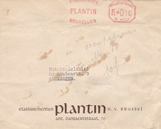 AFFRANCHISSEMENT  Mécanique Firme PLANTIN / Lettre - ...-1959