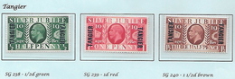 MOROCCO AGENCIES - TANGIER  - G Vth SILVER JUBILEE (3)   MINT -- See NOTES - Oficinas En  Marruecos / Tanger : (...-1958