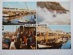 CPSM "Port En Bessin - Multivues" - Port-en-Bessin-Huppain