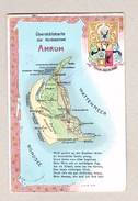 AK D Übersichtskarte Der Nordsee Insel AMRUM Ges. 9.8.1910 Norddorf - Nordfriesland