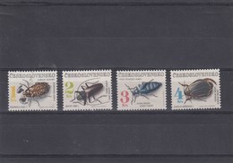 Tchécoslovaquie - Insectes Divers - Neufs** - Année 1992 - Y.T. N° 2920/2923 - Neufs