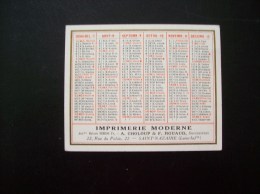 Calendrier Publicitaire De 1934- Imprimerie Moderne, Rue Du Palais, St-Nazaire (44) - Klein Formaat: 1921-40