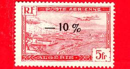 ALGERIA - Usato - 1947 - Aviazione - Porti - Aereo Sopra Algeri - 5 - 10 P. Aerea - Airmail
