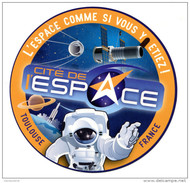 Très Beau Sticker Autocollant "Cité De L´Espace" Toulouse - Fusée - Spatial - Autocollants