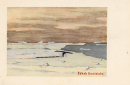 CPA - GROENLAND -   DISKO  BAY ,  Painted By  Jakob Danielsin . - Grönland