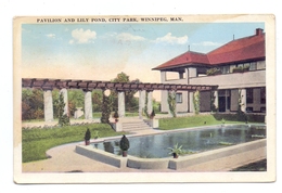 CANADA - WINNIPEG, Pavillon And Lily Pond, City Park - Winnipeg