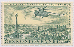 Czechoslovakia / Stamps (1960) L0047 (Air Mail Stamp): Stamp Exhibition Bratislava 1960; Painter: J. Balaz - Luftpost
