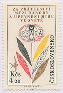 Czechoslovakia / Stamps (1962) L0053 (Air Mail Stamp): World Stamp Exhibition PRAGA 1962; Painter: V. Sivko - Luftpost