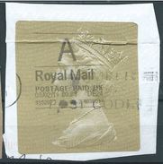 GROSSBRITANNIEN GRANDE BRETAGNE GB 2012 SPECIAL DELIVERY GOLD HORIZON (TYPE I) USED ON PAPER - Universal Mail Stamps