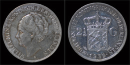 Netherlands Wilhelmina I 2 1/2 Gulden(rijksdaalder)1939 - Monnaies D'or Et D'argent