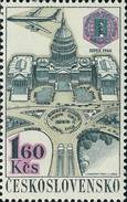 Czechoslovakia / Stamps (1967) L0060 (Air Mail Stamp): PRAGA 68 (Capitol Building, USA, SIPEX 65); Painter: J. Lukavsky - Luftpost