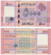 Lebanon P 91 - 5000 5.000 Livres 2012 - UNC - Liban