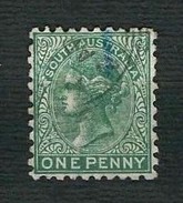 SOUTH AUSTRALIA 1868 - Queen Victoria - One Penny Green - Usati