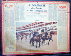 CALENDRIER ALMANACH DES POSTES PTT 1928 LA QUADRILLE    POSTES ET TELECOMMUNICATION - Formato Grande : 1921-40