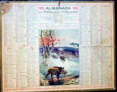 CALENDRIER ALMANACH DES POSTES PTT 1925 MARE AUX SANGLIERS   POSTES ET TELECOMMUNICATION - Formato Grande : 1921-40