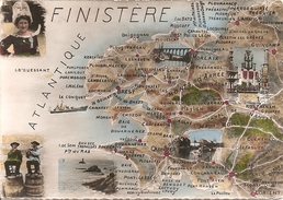 29 Finistère  :  Carte Du Département      Réf 2678 - Trégunc