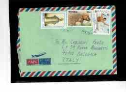 TEM8855     /   RWANDA   POSTAL HISTORY   /      AIR MAIL     LETTER TO  ITALY - Usati