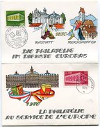 VR 126 Tryptique Souvenir 9° Anniversaire Expos Philatéliques Franco-allemande Rastatt 4.4.70 - Other & Unclassified