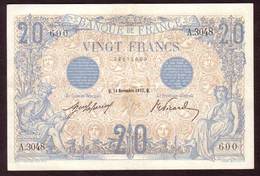 Billet 20 Francs Type BLEU Du 14 11 1912 - TTB + - 20 F 1905-1913 ''Bleu''