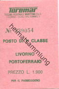 Italien - Livorno - Portoferraio - Fahrschein L. 1.900 - Europa