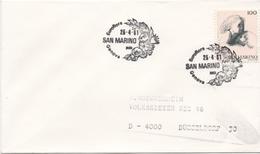 2688 Carta San Marino  Euroflora 1981 Genova - Brieven En Documenten