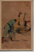SPORTS De COMBAT JUDO Ou JU-JITSU -  ILLUSTRATEURS  à IDENTIFIER DESSIN Ou LITHO ANCIEN Sur CADRE - VOIR SCAN SUPERBE - Martial Arts