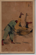 SPORTS De COMBAT JUDO Ou JU-JITSU -  ILLUSTRATEURS  à IDENTIFIER DESSIN Ou LITHO ANCIEN Sur CADRE - VOIR SCAN SUPERBE - Sports De Combat