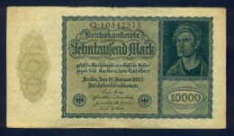 Banconota Germania 10.000 Mark  Berlino 1922 - A Identificar