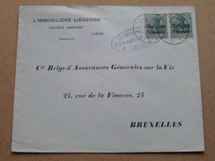 5 Deutsches Reich - Belgien 5 Centimes ( Liège / Bruxelles ) ( Lüttich ) (omslag / Enveloppe - Zie Foto's) - Other & Unclassified