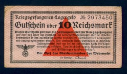 Banconota Germania 10 Reichsmark , Prigionieri Di Guerra - A Identifier