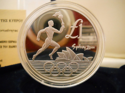 CYPRUS (GREECE) 1 POUND 2000 SILVER PROOF "Sydney Olympic Games" - Chypre