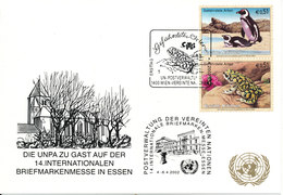 Austria UN Vienna Show Card Essen 4-6/4 2002 - Briefe U. Dokumente