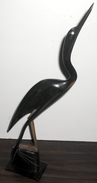 Oiseau Heron En Corne Vintage - Andere & Zonder Classificatie