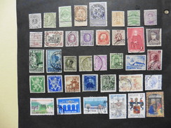 Belgique : 37 Timbres Oblitérés - Collections