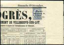 Journaux 2 : 2c. Bleu, Obl. TYPO S. Journal Entier LE PROGRES Du 19/12/69, Superbe - Autres & Non Classés