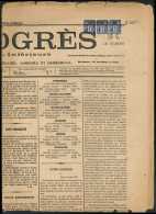 N°83 BANDE De 3 Obl. TYPO S. Journal LE PROGRES Du 8/5/78, TB - Autres & Non Classés