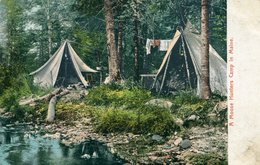 USA / Etats Unis : Type D´ Indian / Indian Type - A Moose Hunters Camp In Maine - Sonstige & Ohne Zuordnung