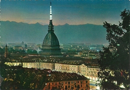 Torino (Piemonte) Mole Antonelliana, Notturno, Guglia Illuminata, By Night, La Nuit - Mole Antonelliana