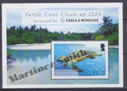 British Indian Ocean 2005 Yvert BF 22, Marine Fauna, Turtles  - Miniature Sheet- MNH - Territorio Britannico Dell'Oceano Indiano