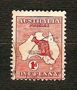 AUSTRALIA 1913 - Kangaroo And Map - 1 D. - Yv:AU 2 - Oblitérés