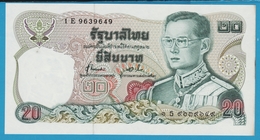 THAILANDE 20 BAHT ND (1981) ALPHA 1E 9639649 Sign.72  King Rama IX - Thailand