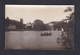 Carte Photo Promenade En Barque Sur La Seine Environs De  Villeneuve La Garenne (à Confirmer ) - Villeneuve La Garenne