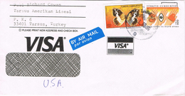 23254. Carta Aerea TARSUS (Turquia) 1989 To USA - Covers & Documents