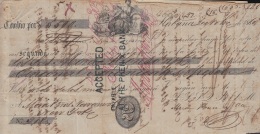 E5252 CUBA SPAIN ESPAÑA. 1860 EXCHANGE BANK CHECK HABANA. - Assegni & Assegni Di Viaggio