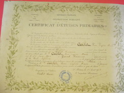 Diplôme/Certificat D'Etudes Primaires/Académie De CAEN/Seine Inférieure/CARLET/Grand Couronne/1918  DIP176 - Diplome Und Schulzeugnisse